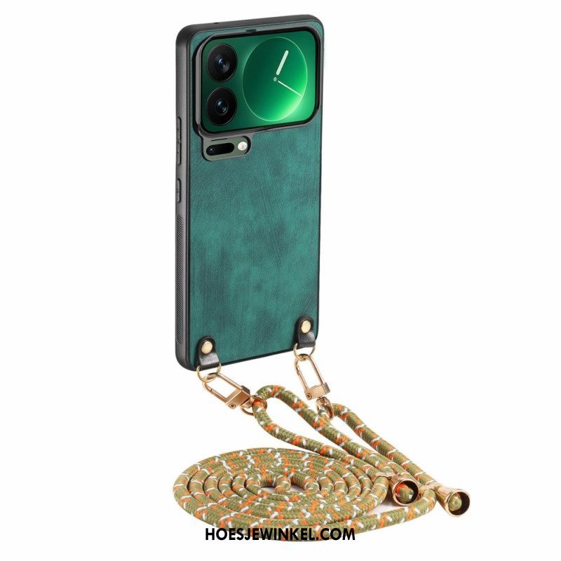 Hoesje Xiaomi 17 Pro Retro Kunstleer