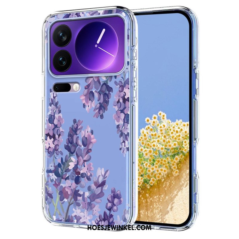 Hoesje Xiaomi 17 Pro Transparante Vlinders En Bloemen