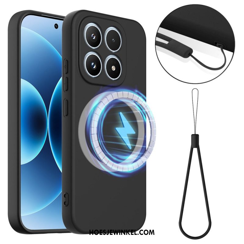 Hoesje Xiaomi 17 Vloeibare Siliconen Met Magneet