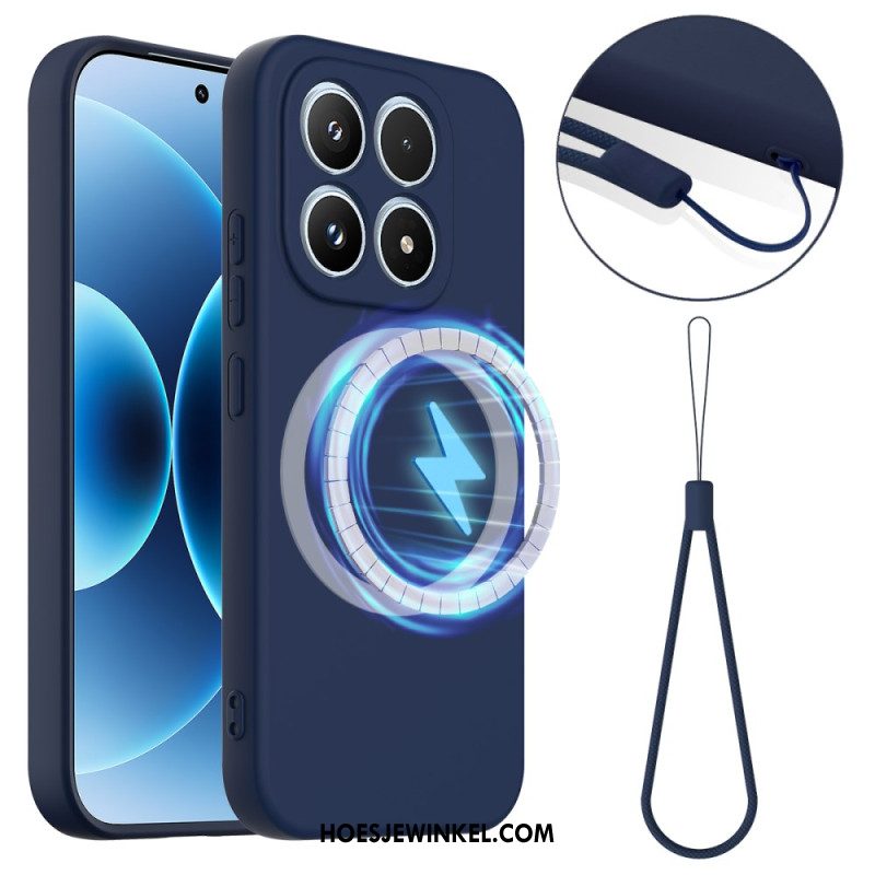 Hoesje Xiaomi 17 Vloeibare Siliconen Met Magneet