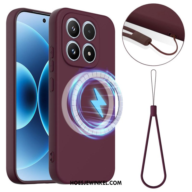 Hoesje Xiaomi 17 Vloeibare Siliconen Met Magneet