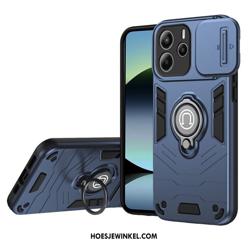 Hoesje Xiaomi Redmi Note 14 4g Schuifbare Camerabeschermer En Houder Bescherming Hoesje