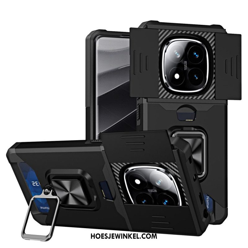 Hoesje Xiaomi Redmi Note 14 Pro 4g Lensbeschermer En Kaarthouder
