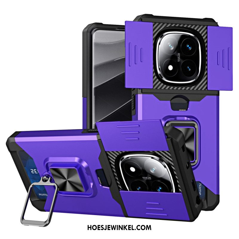 Hoesje Xiaomi Redmi Note 14 Pro 4g Lensbeschermer En Kaarthouder