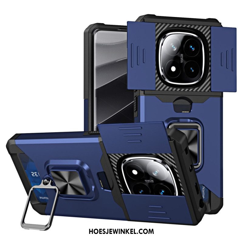 Hoesje Xiaomi Redmi Note 14 Pro 4g Lensbeschermer En Kaarthouder