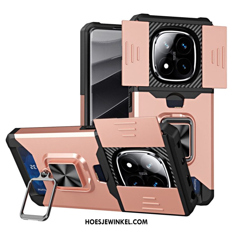 Hoesje Xiaomi Redmi Note 14 Pro 4g Lensbeschermer En Kaarthouder