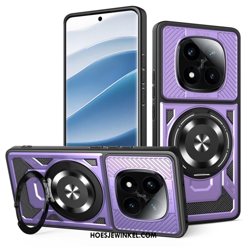 Hoesje Xiaomi Redmi Note 14 Pro 4g Magnetisch Met Draaibare Standaard