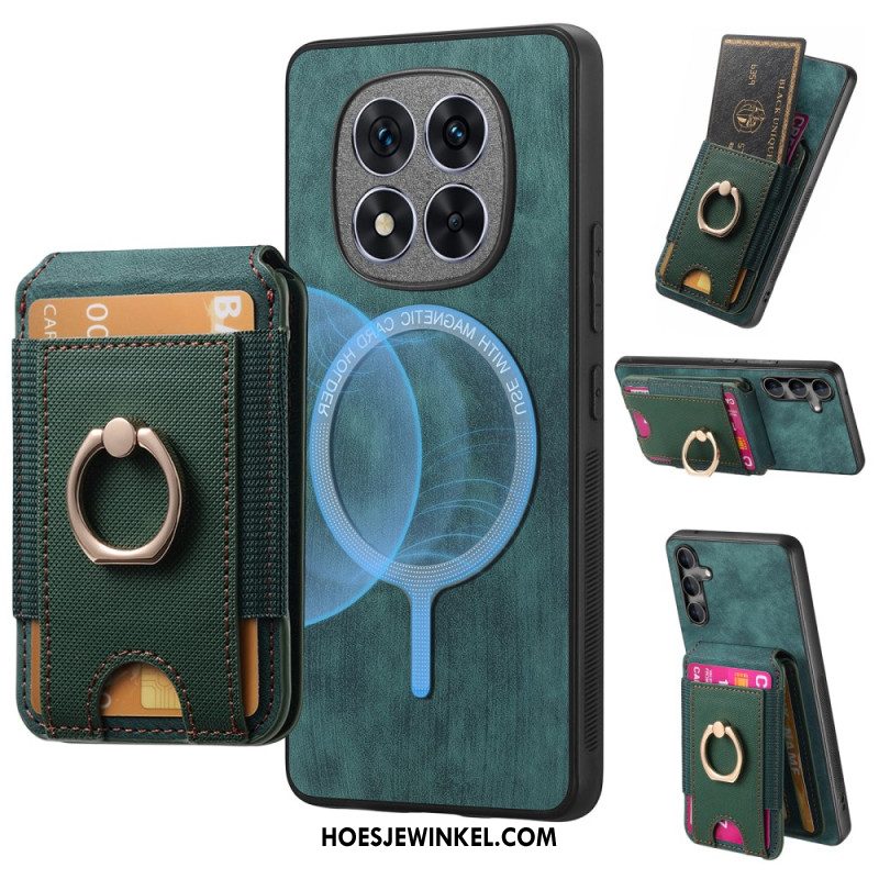 Hoesje Xiaomi Redmi Note 14 Pro 5g Magnetische Kaarthouder Met Verticale Klep