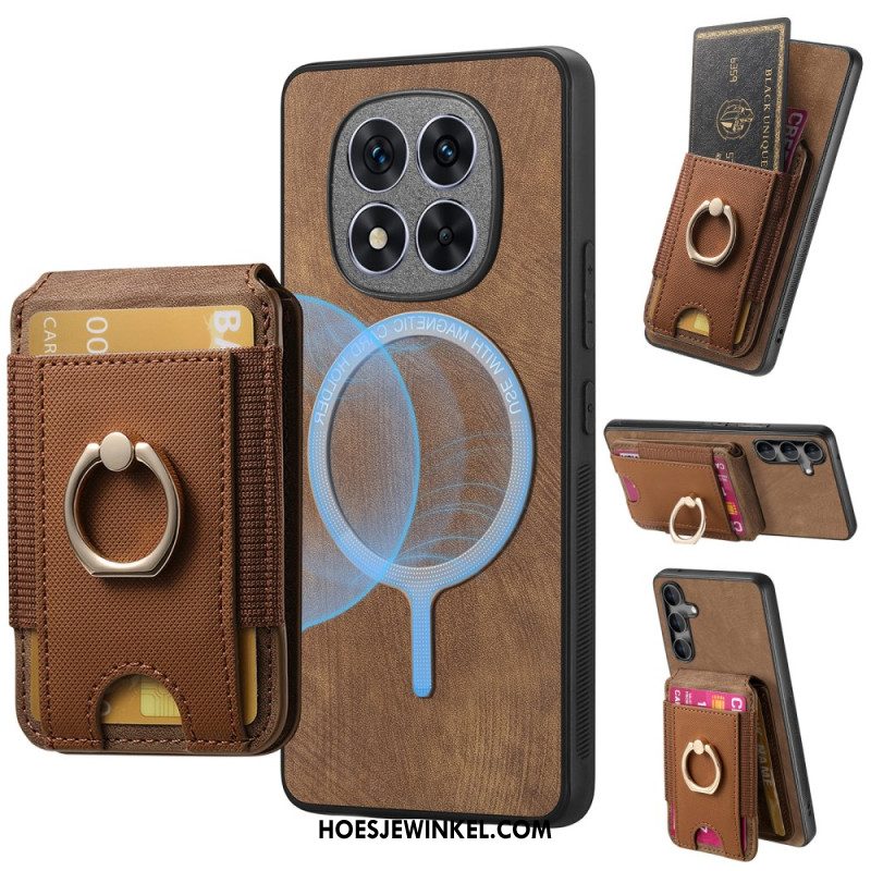 Hoesje Xiaomi Redmi Note 14 Pro 5g Magnetische Kaarthouder Met Verticale Klep