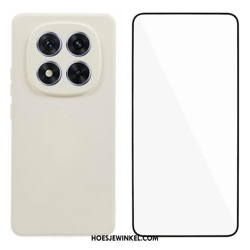 Hoesje Xiaomi Redmi Note 14 Pro Plus 5g Siliconen Met Schermbeschermer Bescherming Hoesje