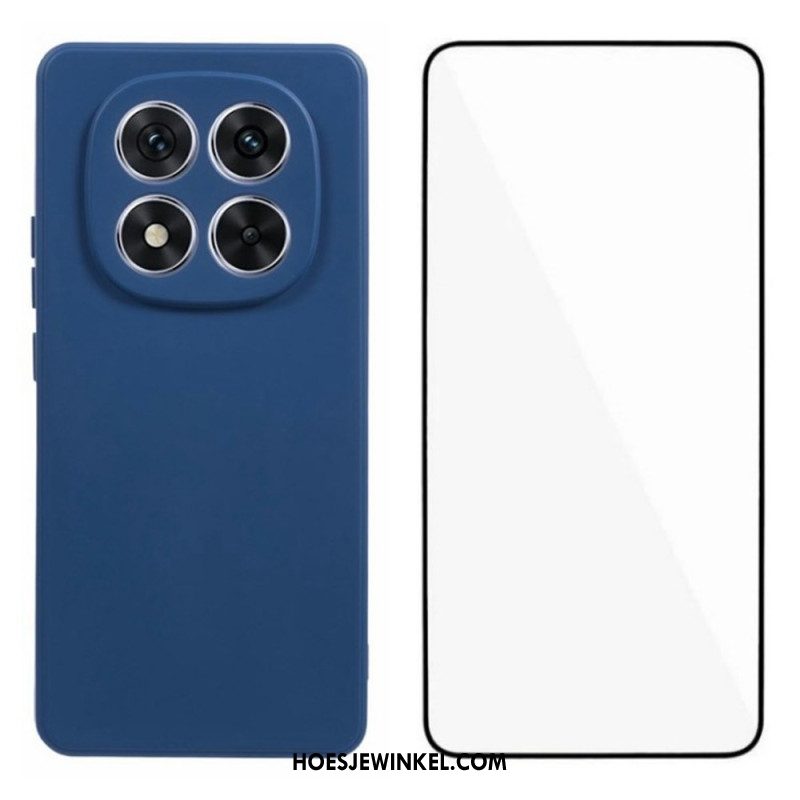 Hoesje Xiaomi Redmi Note 14 Pro Plus 5g Siliconen Met Schermbeschermer Bescherming Hoesje