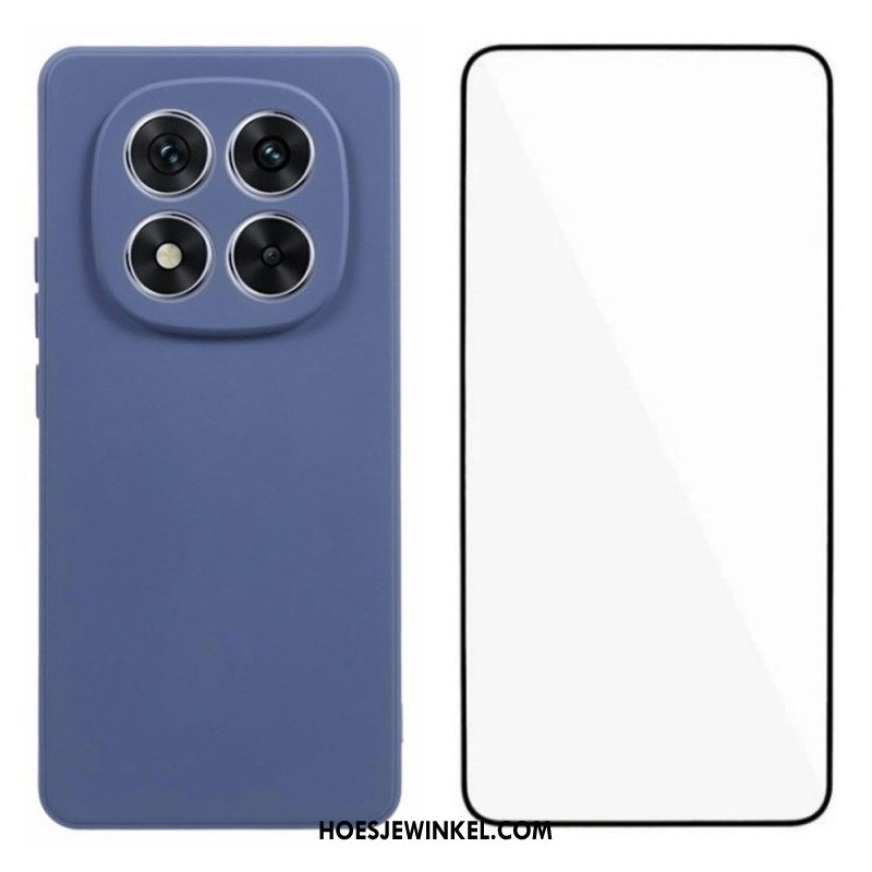 Hoesje Xiaomi Redmi Note 14 Pro Plus 5g Siliconen Met Schermbeschermer Bescherming Hoesje