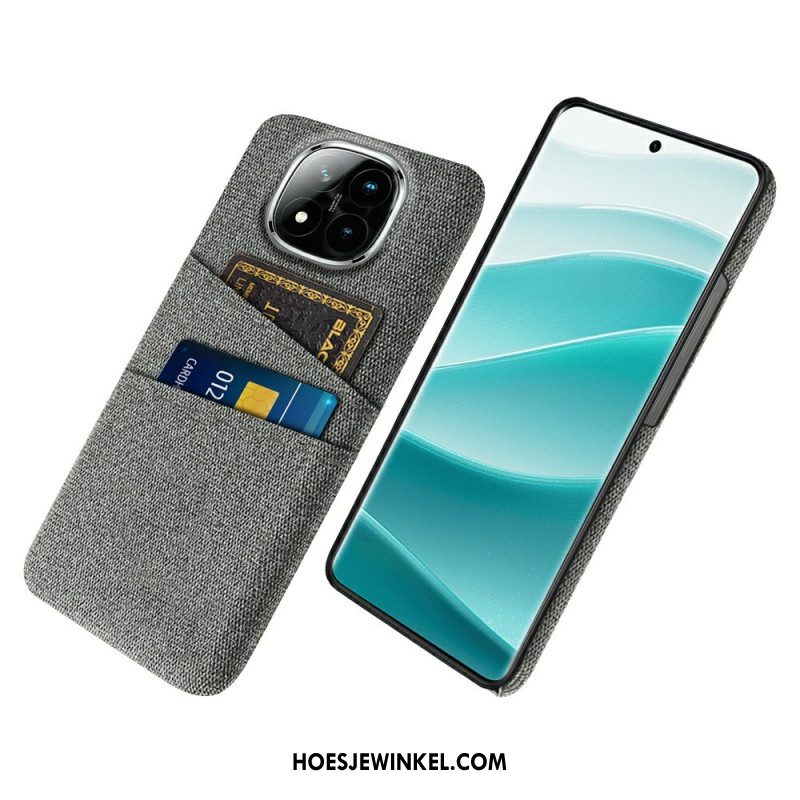 Hoesje Xiaomi Redmi Note 14 Pro Plus 5g Stoffen Kaarthouder