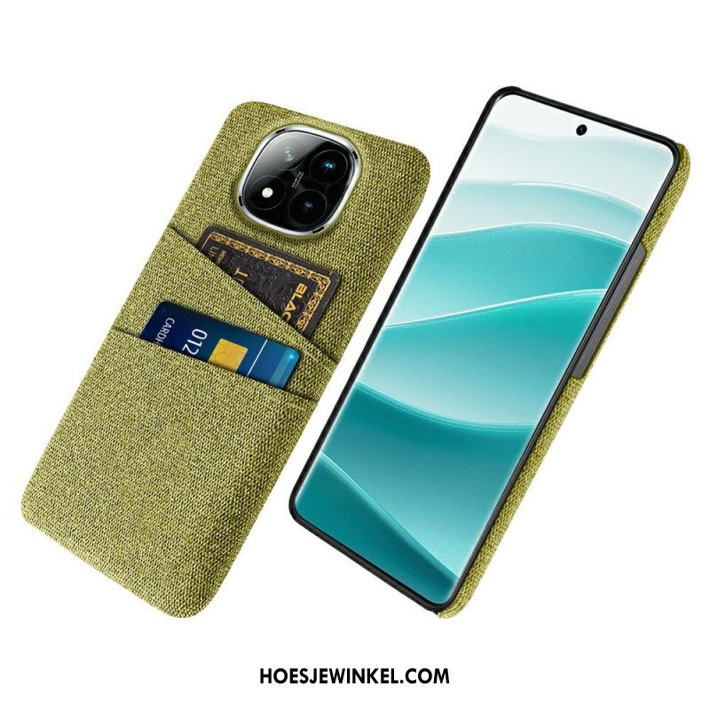 Hoesje Xiaomi Redmi Note 14 Pro Plus 5g Stoffen Kaarthouder