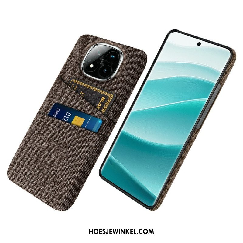 Hoesje Xiaomi Redmi Note 14 Pro Plus 5g Stoffen Kaarthouder