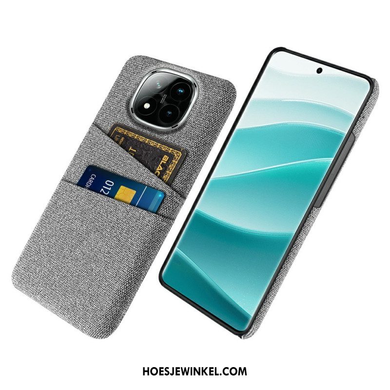 Hoesje Xiaomi Redmi Note 14 Pro Plus 5g Stoffen Kaarthouder