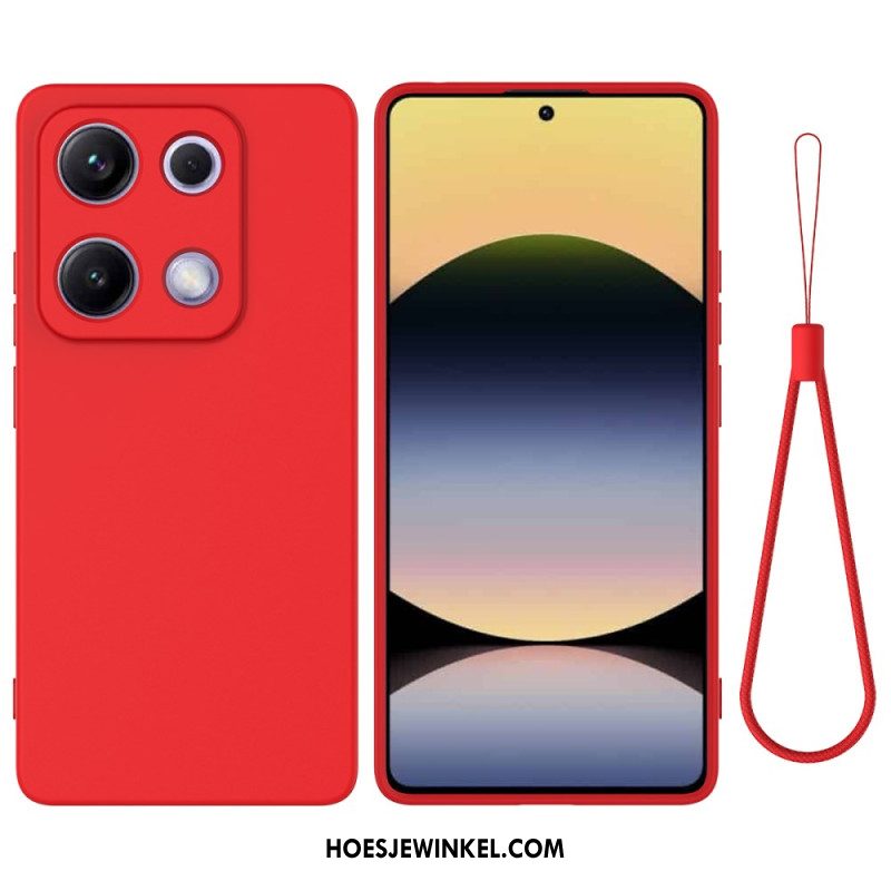 Hoesje Xiaomi Redmi Note 14s Vloeibare Siliconen Band Bescherming Hoesje
