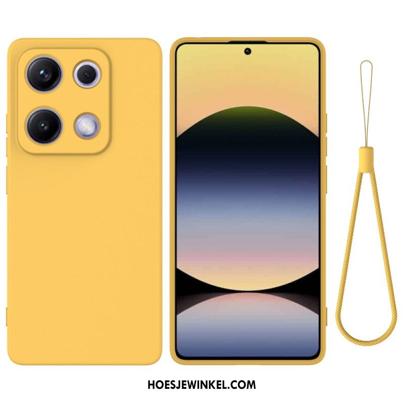 Hoesje Xiaomi Redmi Note 14s Vloeibare Siliconen Band Bescherming Hoesje