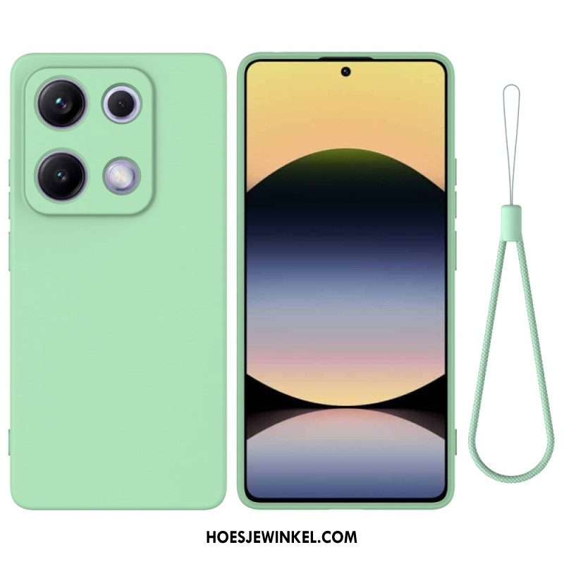 Hoesje Xiaomi Redmi Note 14s Vloeibare Siliconen Band Bescherming Hoesje