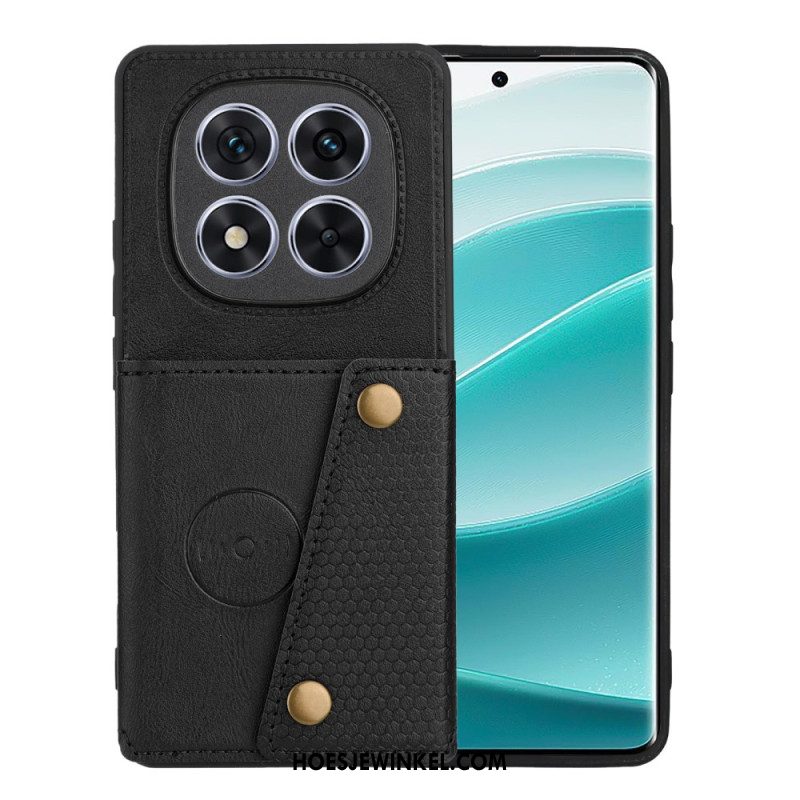 Hoesje Xiaomi Redmi Note 15 5g Kaarthouder En Geïntegreerde Standaard Bescherming Hoesje