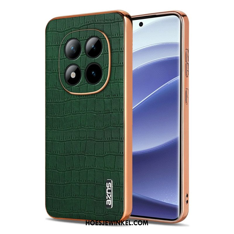 Hoesje Xiaomi Redmi Note 15 Pro Plus 5g Azns Krokodillenleertextuur