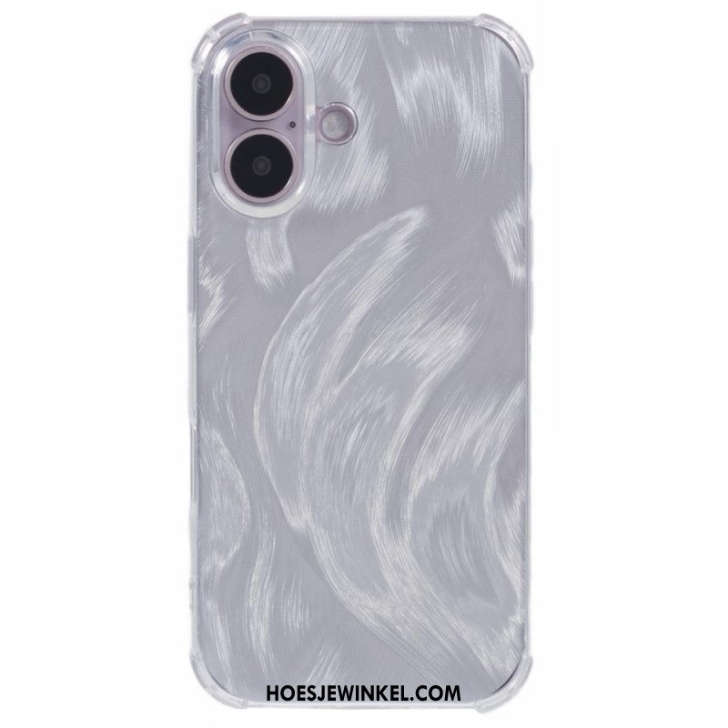 Hoesje iPhone 16 Plus Verwijderbaar Glanzend Papier