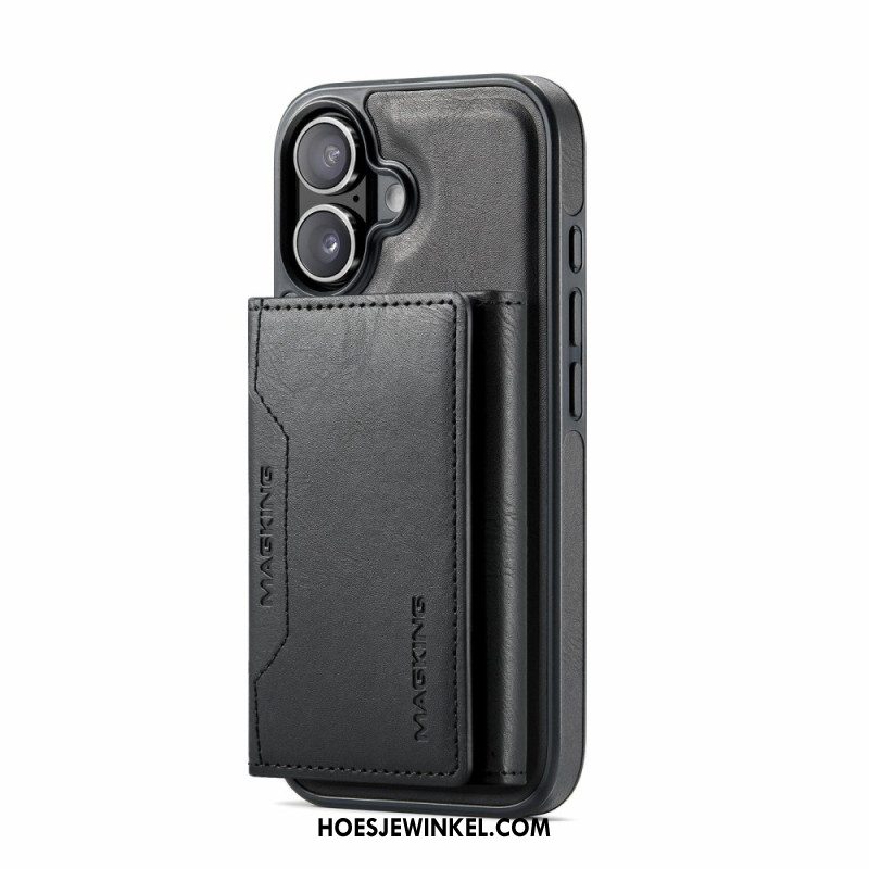 Hoesje iPhone 17 Compatibel Met Magsafe Afneembare Kaarthouder Magking Bescherming Hoesje
