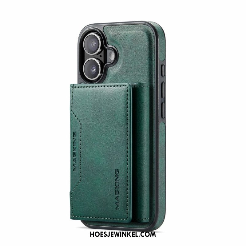 Hoesje iPhone 17 Compatibel Met Magsafe Afneembare Kaarthouder Magking Bescherming Hoesje