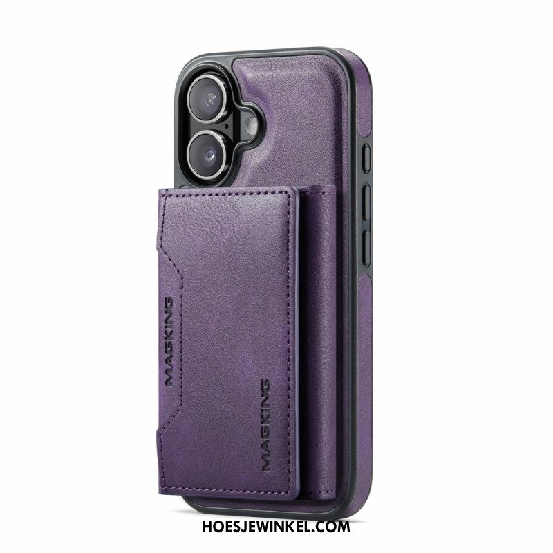 Hoesje iPhone 17 Compatibel Met Magsafe Afneembare Kaarthouder Magking Bescherming Hoesje