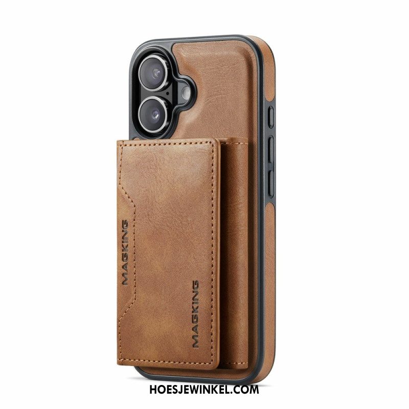 Hoesje iPhone 17 Compatibel Met Magsafe Afneembare Kaarthouder Magking Bescherming Hoesje