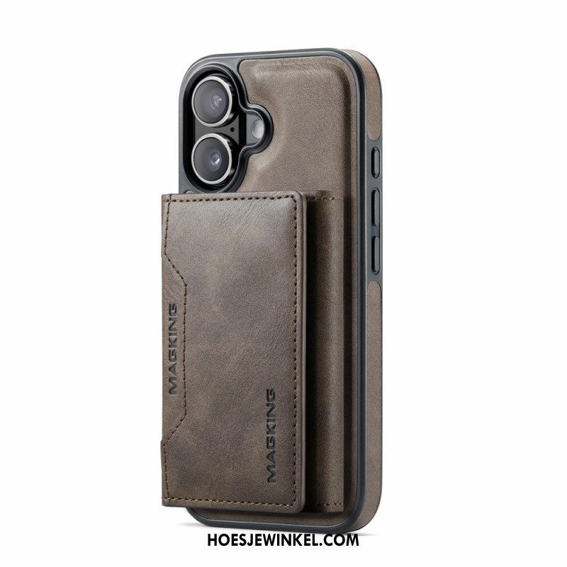 Hoesje iPhone 17 Compatibel Met Magsafe Afneembare Kaarthouder Magking Bescherming Hoesje