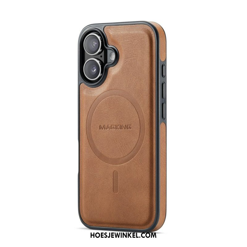 Hoesje iPhone 17 Magsafe Compatibel Met Premium Leerlook