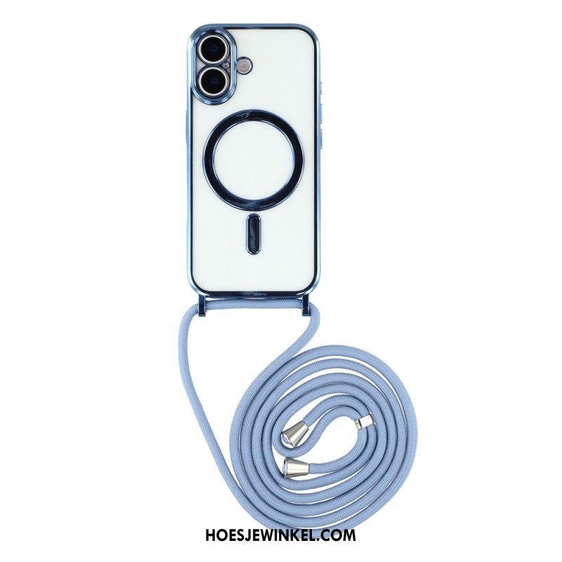 Hoesje iPhone 17 Magsafe-compatibel Transparant Hoesje Met Koord