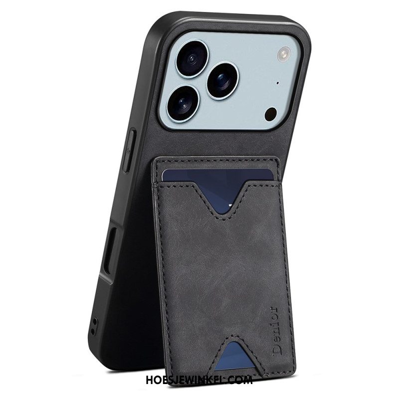 Hoesje iPhone 17 Pro Denior Kaarthouder Met Standaard Bescherming Hoesje