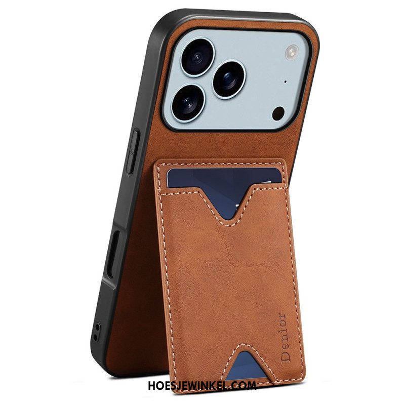 Hoesje iPhone 17 Pro Denior Kaarthouder Met Standaard Bescherming Hoesje