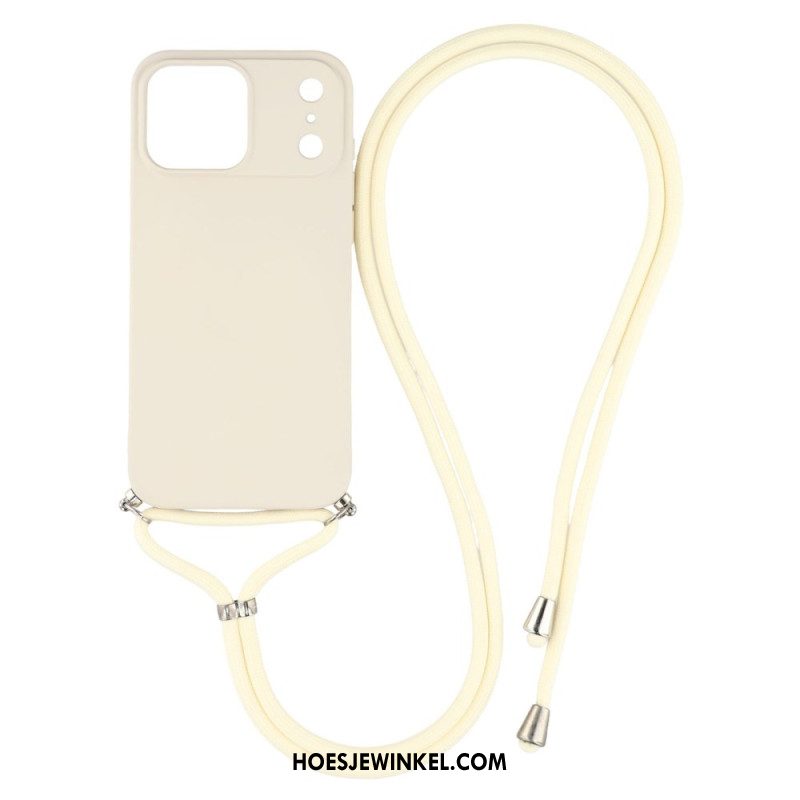 Hoesje iPhone 17 Pro Klassiek Koord