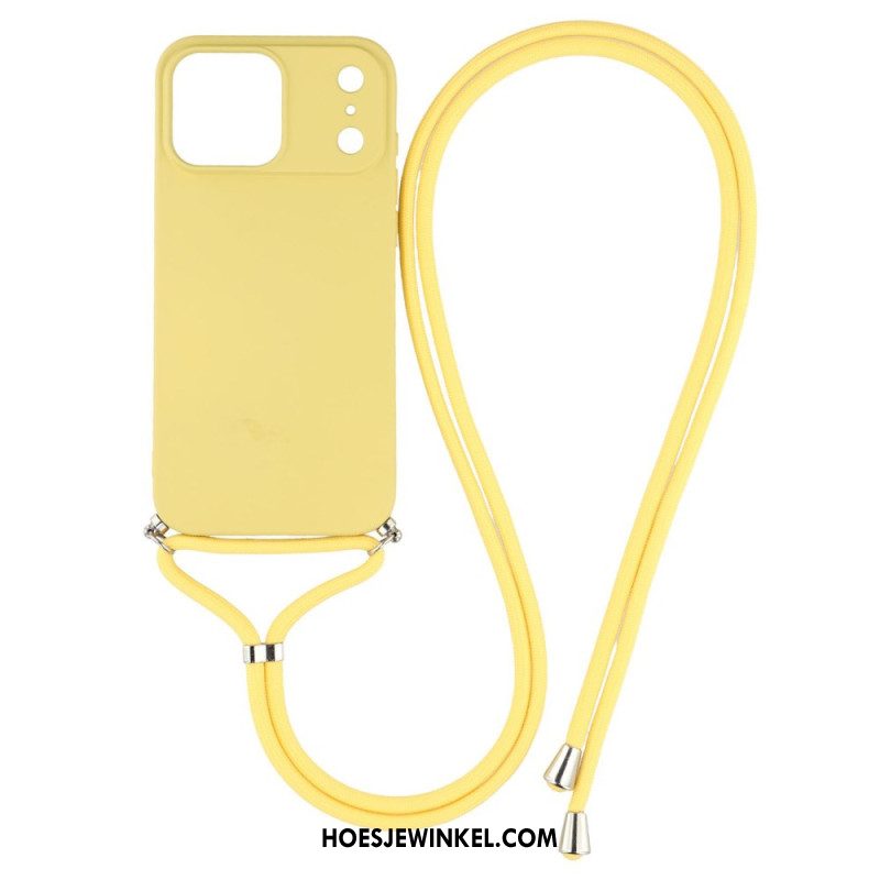 Hoesje iPhone 17 Pro Klassiek Koord