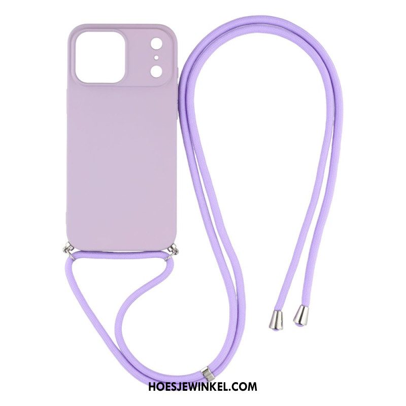 Hoesje iPhone 17 Pro Klassiek Koord