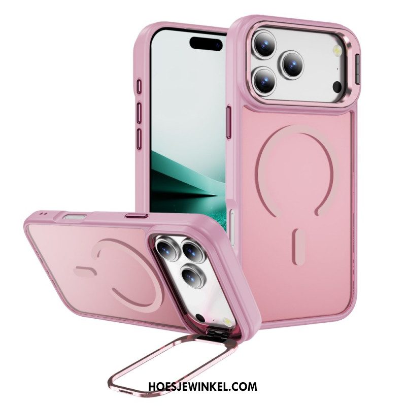 Hoesje iPhone 17 Pro Magnetisch Met Lenshouder Bescherming Hoesje