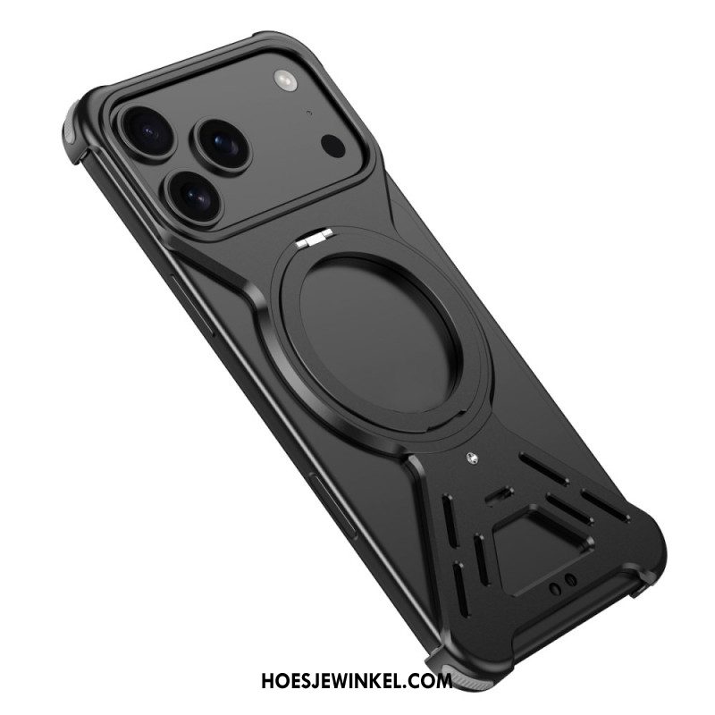 Hoesje iPhone 17 Pro Magsafe Bumper Met Draaibare Standaard Bescherming Hoesje