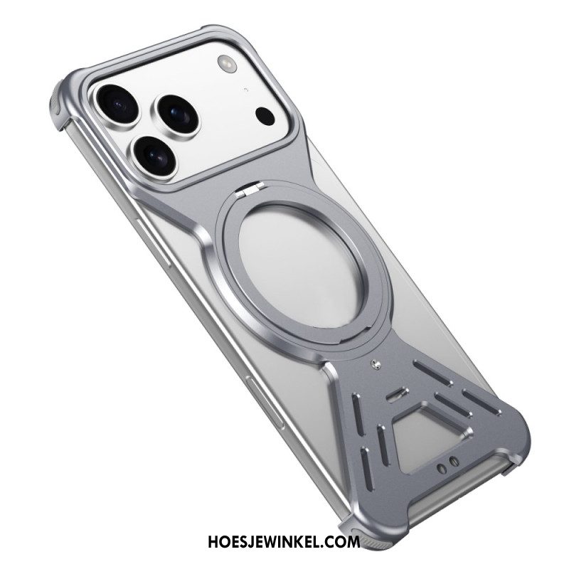 Hoesje iPhone 17 Pro Magsafe Bumper Met Draaibare Standaard Bescherming Hoesje