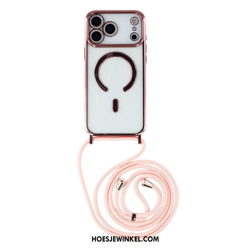 Hoesje iPhone 17 Pro Magsafe-compatibel Transparant Snoer Bescherming Hoesje