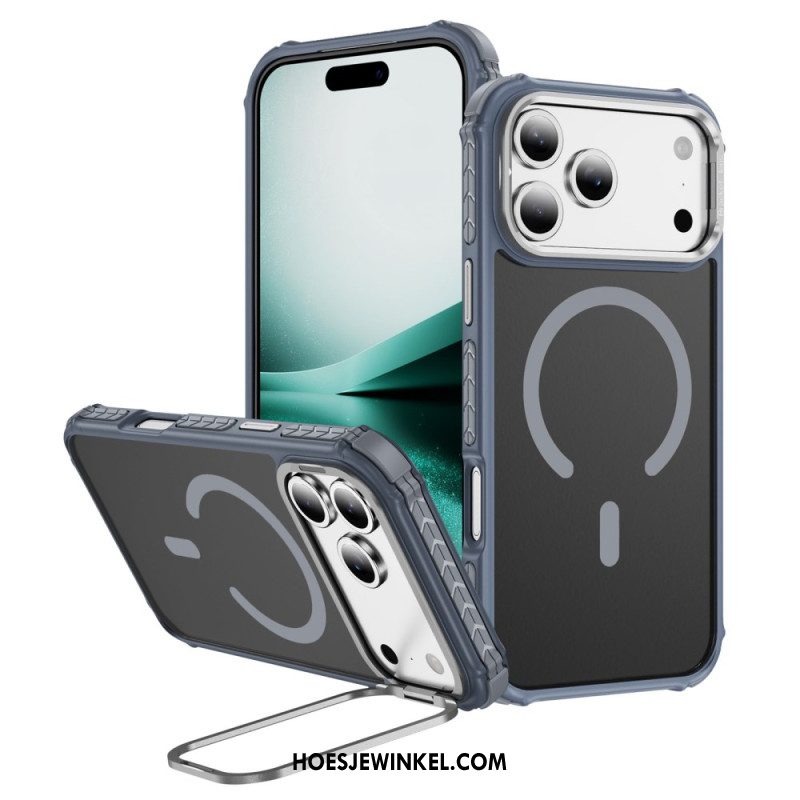 Hoesje iPhone 17 Pro Max Compatibele Magsafe Lenshouder Zwart Bescherming Hoesje