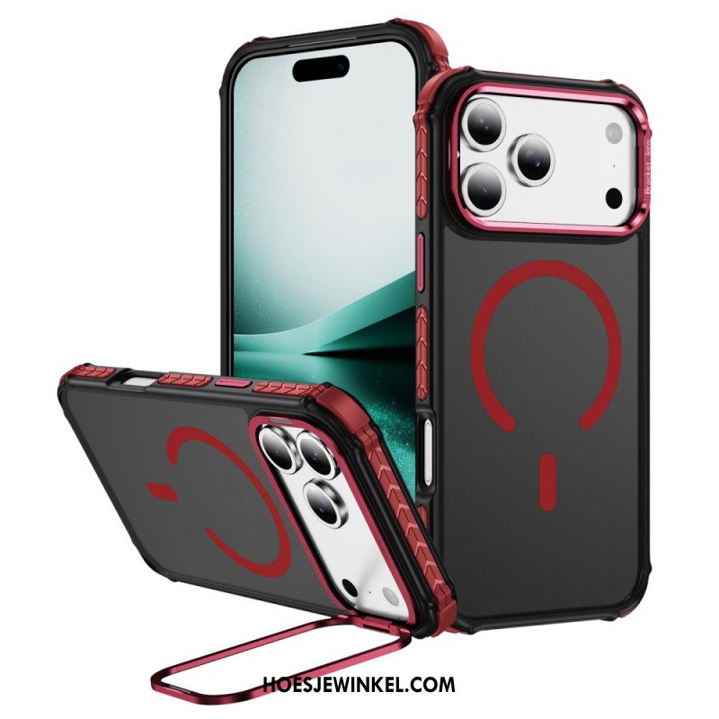 Hoesje iPhone 17 Pro Max Compatibele Magsafe Lenshouder Zwart Bescherming Hoesje