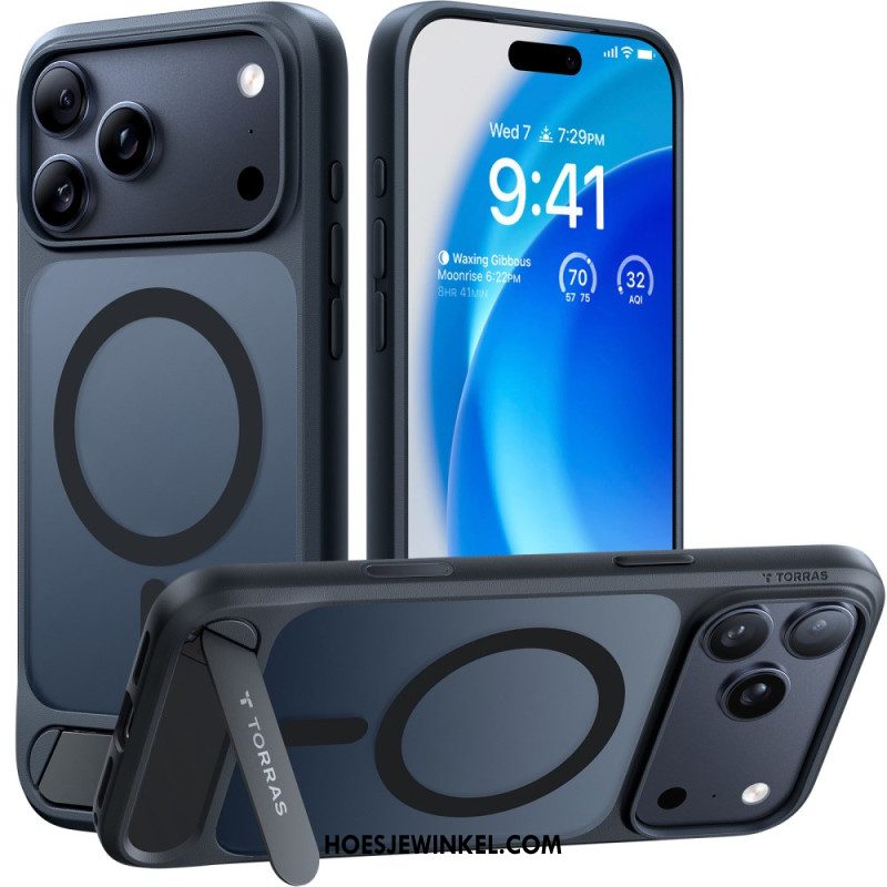 Hoesje iPhone 17 Pro Max Magsafe Premium-design Met Geïntegreerde Standaard