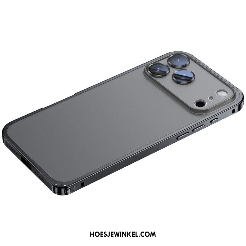 Hoesje iPhone 17 Pro Max Metalen Frame Bescherming Hoesje