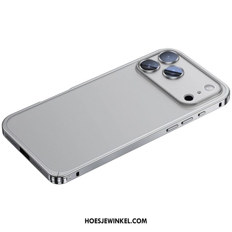 Hoesje iPhone 17 Pro Max Metalen Frame Bescherming Hoesje