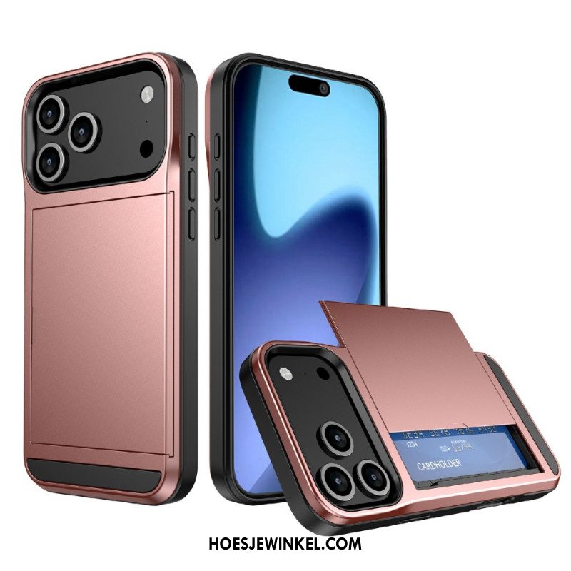 Hoesje iPhone 17 Pro Max Schuifbare Kaarthouder