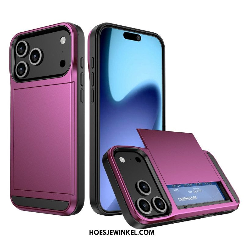 Hoesje iPhone 17 Pro Max Schuifbare Kaarthouder