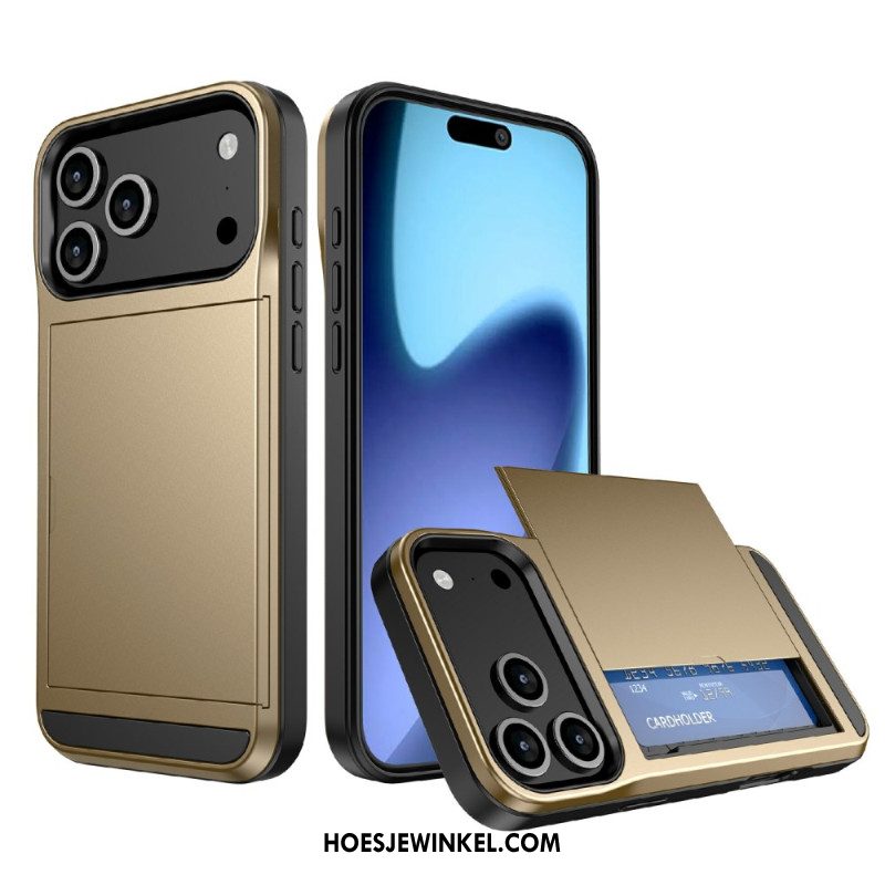 Hoesje iPhone 17 Pro Max Schuifbare Kaarthouder